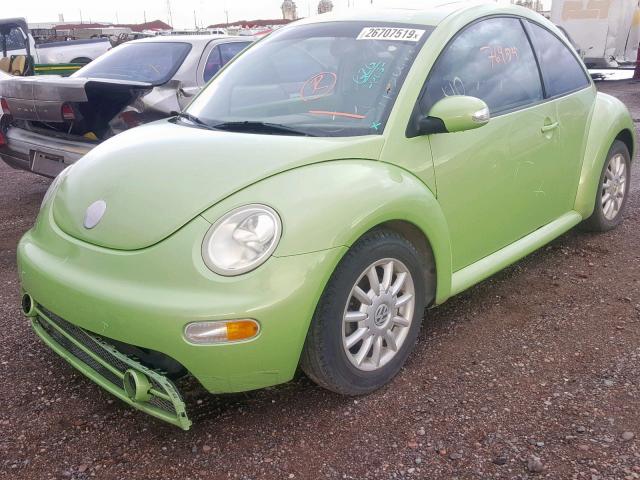 3VWCK31C54M406616 - 2004 VOLKSWAGEN NEW BEETLE Yaşıl foto 2