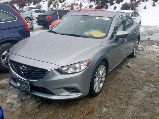 JM1GJ1T60E1115118 - 2014 MAZDA 6 TOURING GRAY photo 2