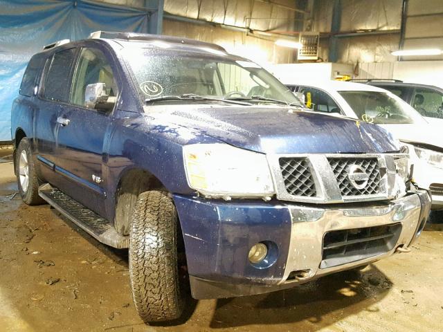 5N1AA08B36N723209 - 2006 NISSAN ARMADA SE BLUE photo 1