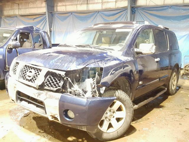 5N1AA08B36N723209 - 2006 NISSAN ARMADA SE BLUE photo 2