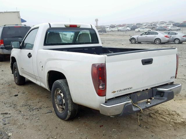 1GCCS148758263690 - 2005 CHEVROLET COLORADO WHITE photo 3