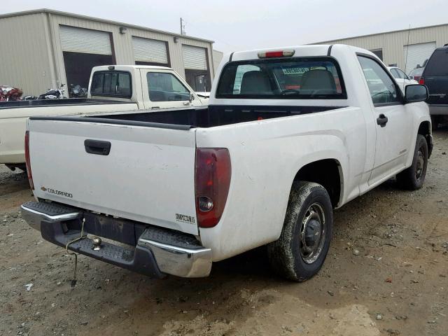 1GCCS148758263690 - 2005 CHEVROLET COLORADO WHITE photo 4