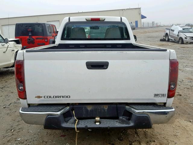 1GCCS148758263690 - 2005 CHEVROLET COLORADO WHITE photo 6