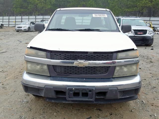 1GCCS148758263690 - 2005 CHEVROLET COLORADO WHITE photo 9