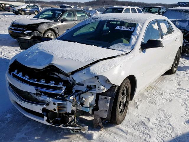 1G1ZB5E04CF217424 - 2012 CHEVROLET MALIBU LS WHITE photo 2