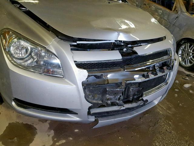 1G1ZA5EU8CF366845 - 2012 CHEVROLET MALIBU LS SILVER photo 9
