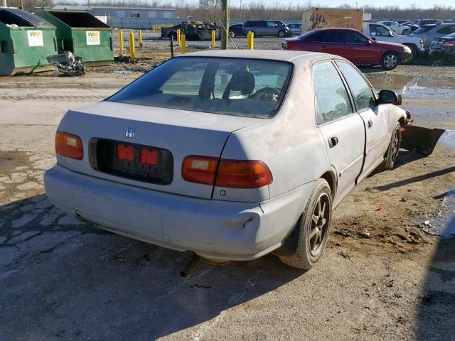 JHMEG8546PS029527 - 1993 HONDA CIVIC DX GRAY photo 4