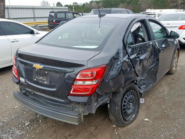 1G1JB5SH2J4108962 - 2018 CHEVROLET SONIC LS BLACK photo 4