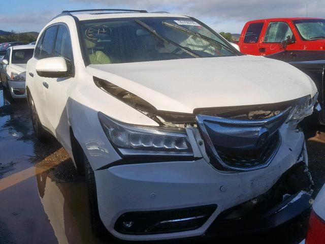 5FRYD4H88EB001882 - 2014 ACURA MDX ADVANC 白色 照片 1