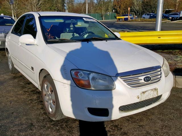 KNAFE121X75383981 - 2007 KIA SPECTRA EX WHITE photo 1