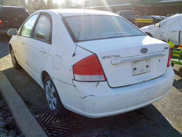 KNAFE121X75383981 - 2007 KIA SPECTRA EX WHITE photo 3