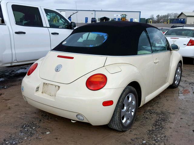 3VWCK21YX3M315894 - 2003 VOLKSWAGEN NEW BEETLE კრემისფერი ფოტო 4