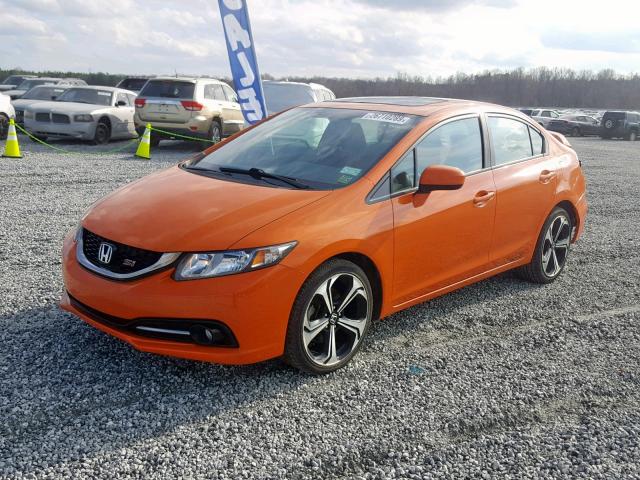 2HGFB6E59EH705508 - 2014 HONDA CIVIC SI ORANGE photo 2