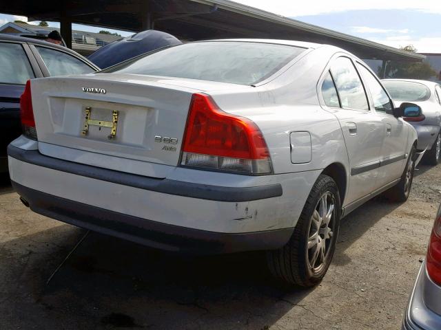 YV1RH58D622102876 - 2002 VOLVO S60 2.5T WHITE photo 4