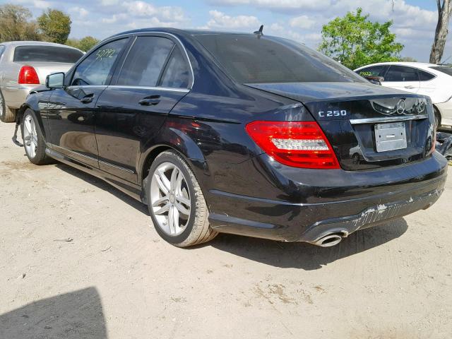 WDDGF4HB3ER314454 - 2014 MERCEDES-BENZ C 250 BLACK photo 3