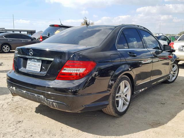 WDDGF4HB3ER314454 - 2014 MERCEDES-BENZ C 250 BLACK photo 4