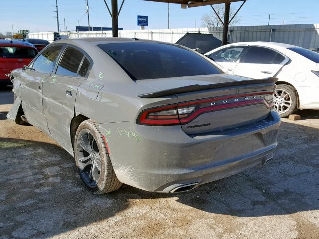 2C3CDXBG6JH147297 - 2018 DODGE CHARGER SX GRAY photo 3