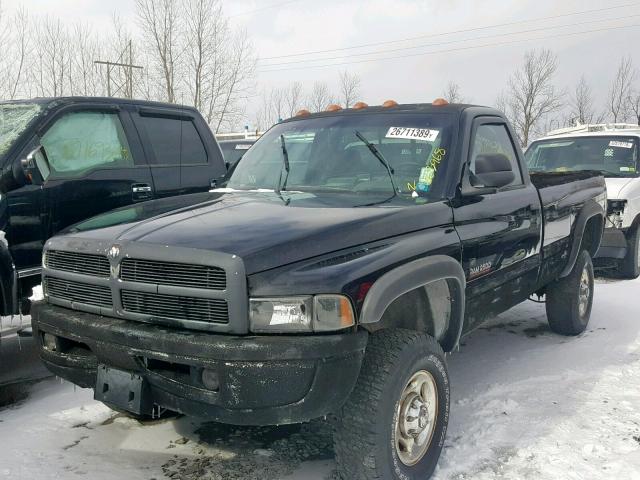 3B7KF26651M520451 - 2001 DODGE RAM 2500 BLACK photo 2