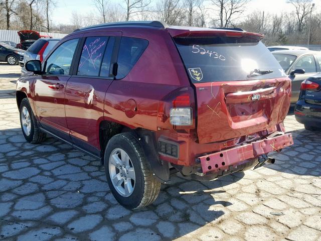 1C4NJCBA6FD285024 - 2015 JEEP COMPASS SP RED photo 3