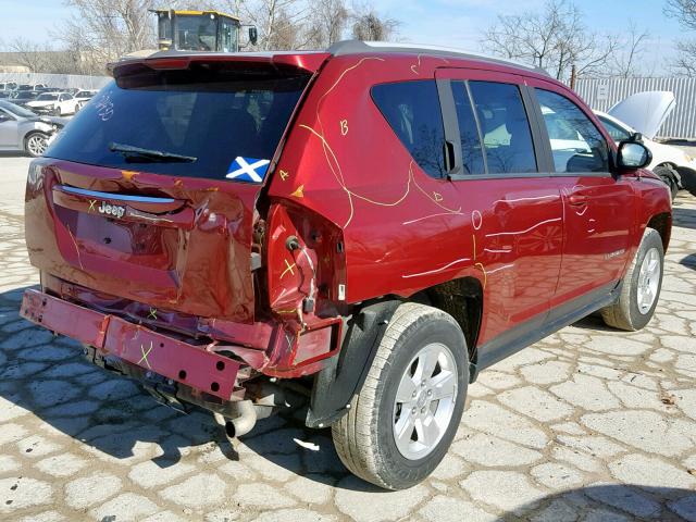 1C4NJCBA6FD285024 - 2015 JEEP COMPASS SP RED photo 4