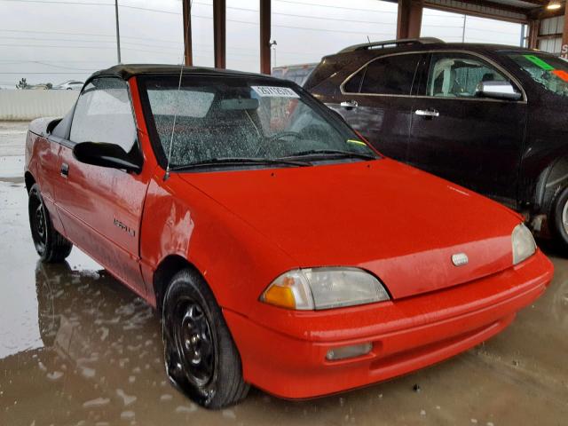 JG1MR3368MK611079 - 1991 GEO METRO LSI RED photo 1