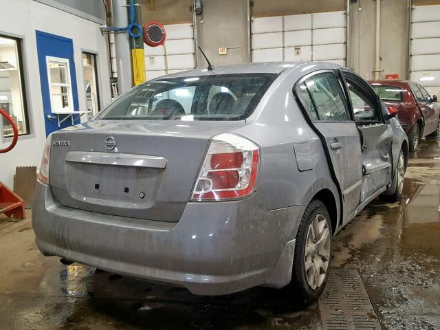 3N1AB6AP9AL671204 - 2010 NISSAN SENTRA 2.0 SILVER photo 4