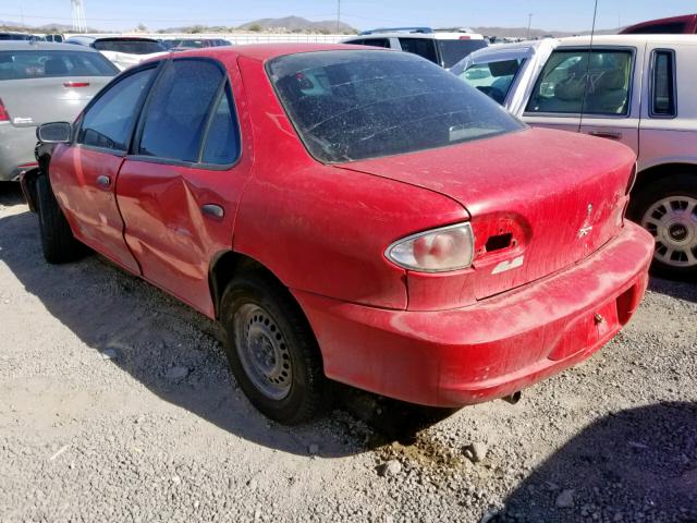 1G1JC524117137314 - 2001 CHEVROLET CAVALIER B RED photo 3