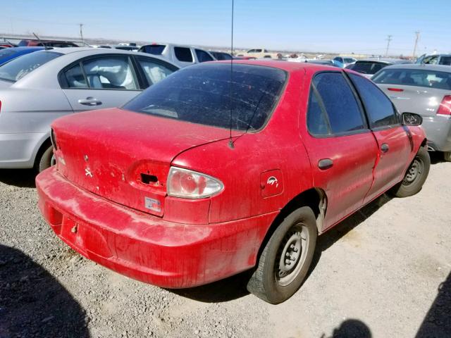 1G1JC524117137314 - 2001 CHEVROLET CAVALIER B RED photo 4