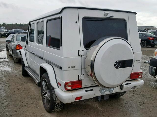 WDCYC7DF0FX234599 - 2015 MERCEDES-BENZ G 63 AMG WHITE photo 3