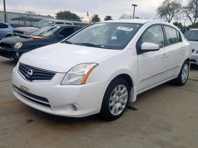 3N1AB6AP2BL670073 - 2011 NISSAN SENTRA 2.0 WHITE photo 2