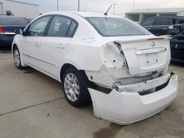 3N1AB6AP2BL670073 - 2011 NISSAN SENTRA 2.0 WHITE photo 3