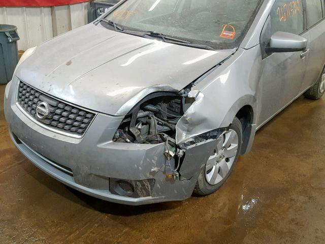 3N1AB61EX7L709210 - 2007 NISSAN SENTRA 2.0 SILVER photo 9