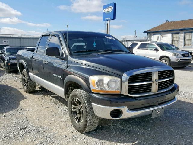 1D7HU18N76J169857 - 2006 DODGE RAM 1500 S BLACK photo 1