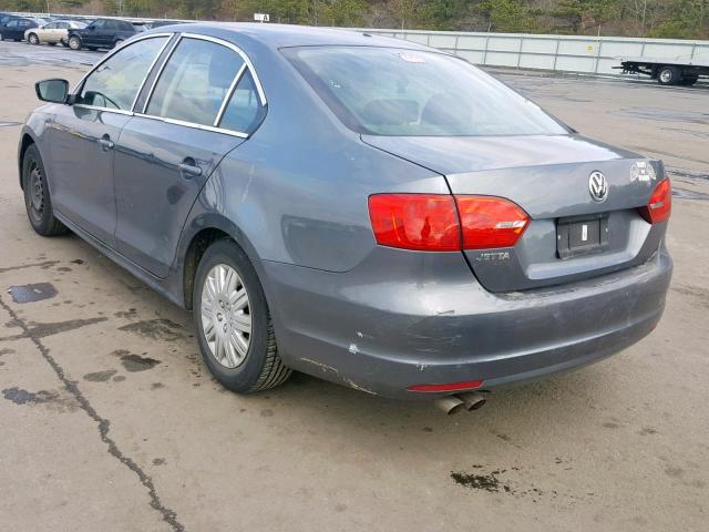 3VW2K7AJ3DM257351 - 2013 VOLKSWAGEN JETTA BASE Կապույտ լուսանկար 3