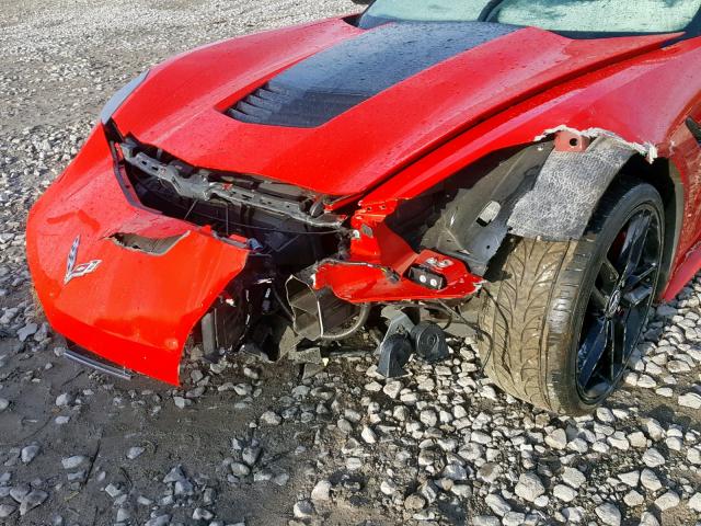 1G1YJ2D7XE5134424 - 2014 CHEVROLET CORVETTE S RED photo 10