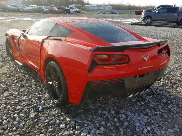 1G1YJ2D7XE5134424 - 2014 CHEVROLET CORVETTE S RED photo 3