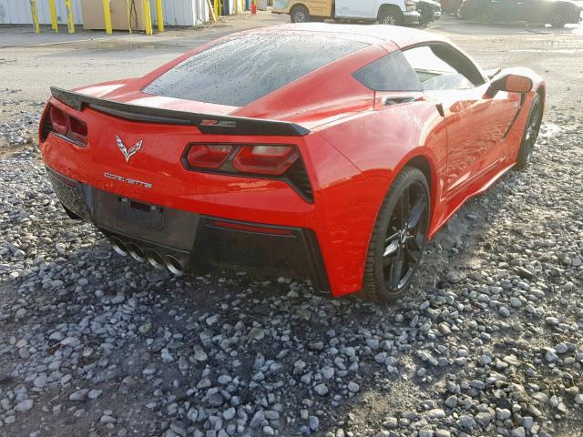 1G1YJ2D7XE5134424 - 2014 CHEVROLET CORVETTE S RED photo 4