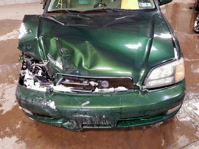 4S3BE656527203146 - 2002 SUBARU LEGACY GT GREEN photo 7