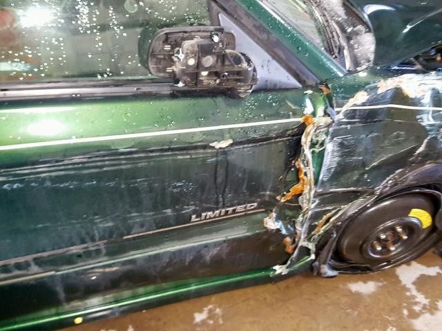 4S3BE656527203146 - 2002 SUBARU LEGACY GT GREEN photo 9