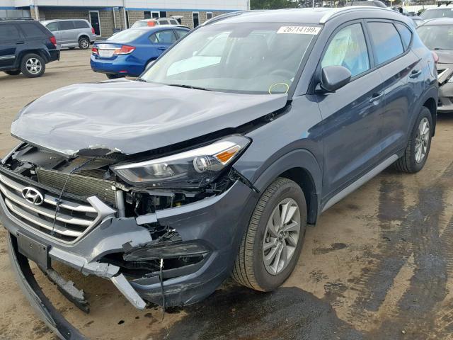 KM8J3CA49HU565619 - 2017 HYUNDAI TUCSON LIM GRAY photo 2