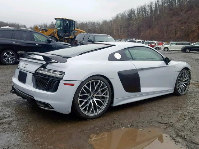 WUAKBAFX1H7903342 - 2017 AUDI R8 5.2 PLU WHITE photo 4