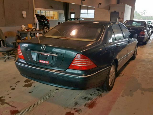 WDBNG70J43A328845 - 2003 MERCEDES-BENZ S 430 GREEN photo 4