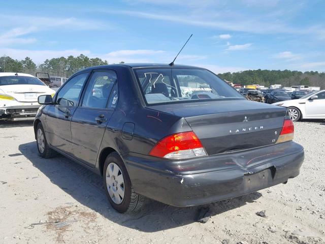 JA3AJ26E63U112281 - 2003 MITSUBISHI LANCER ES GRAY photo 3