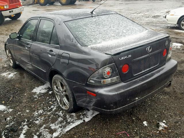 JTHBD192940089711 - 2004 LEXUS IS 300 GRAY photo 3