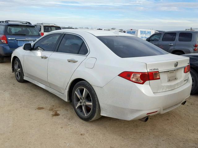 JH4CU2F84CC030436 - 2012 ACURA TSX SE WHITE photo 3