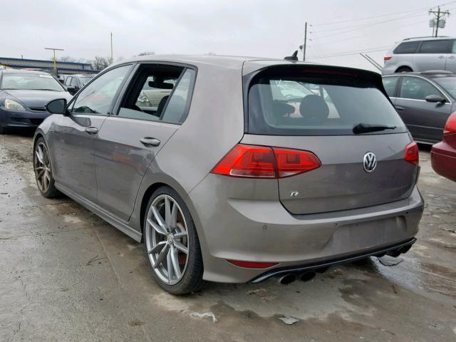 WVWVF7AU4HW087232 - 2017 VOLKSWAGEN GOLF R GRAY photo 3