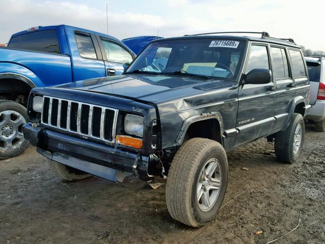 1J4FF68S81L514514 - 2001 JEEP CHEROKEE L BLACK photo 2