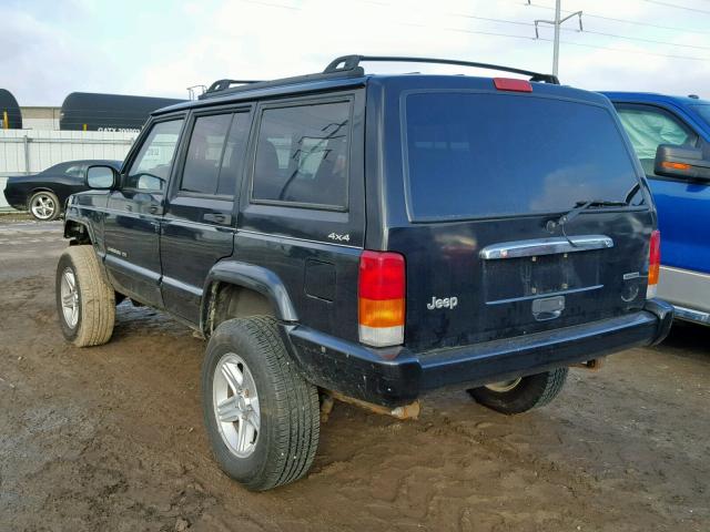 1J4FF68S81L514514 - 2001 JEEP CHEROKEE L BLACK photo 3