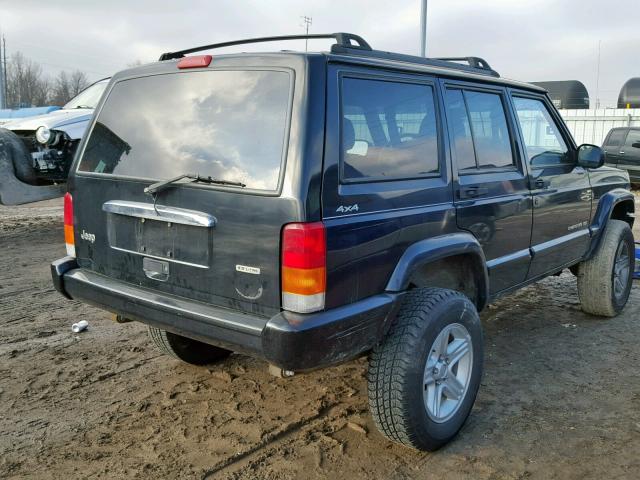 1J4FF68S81L514514 - 2001 JEEP CHEROKEE L BLACK photo 4