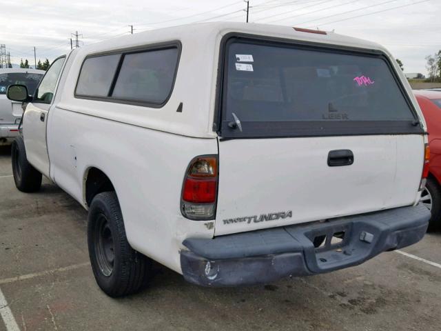 5TBJN32154S447254 - 2004 TOYOTA TUNDRA WHITE photo 3